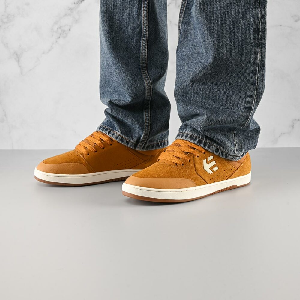 Etnies Marana Skate Shoes - Brown/Orange/White