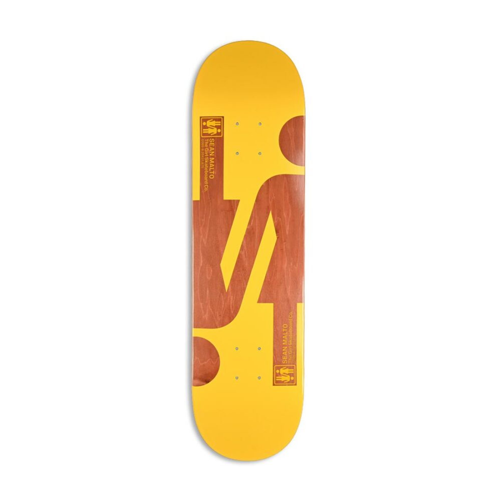 Girl Sean Malto Double OG Skateboard Deck - Yellow