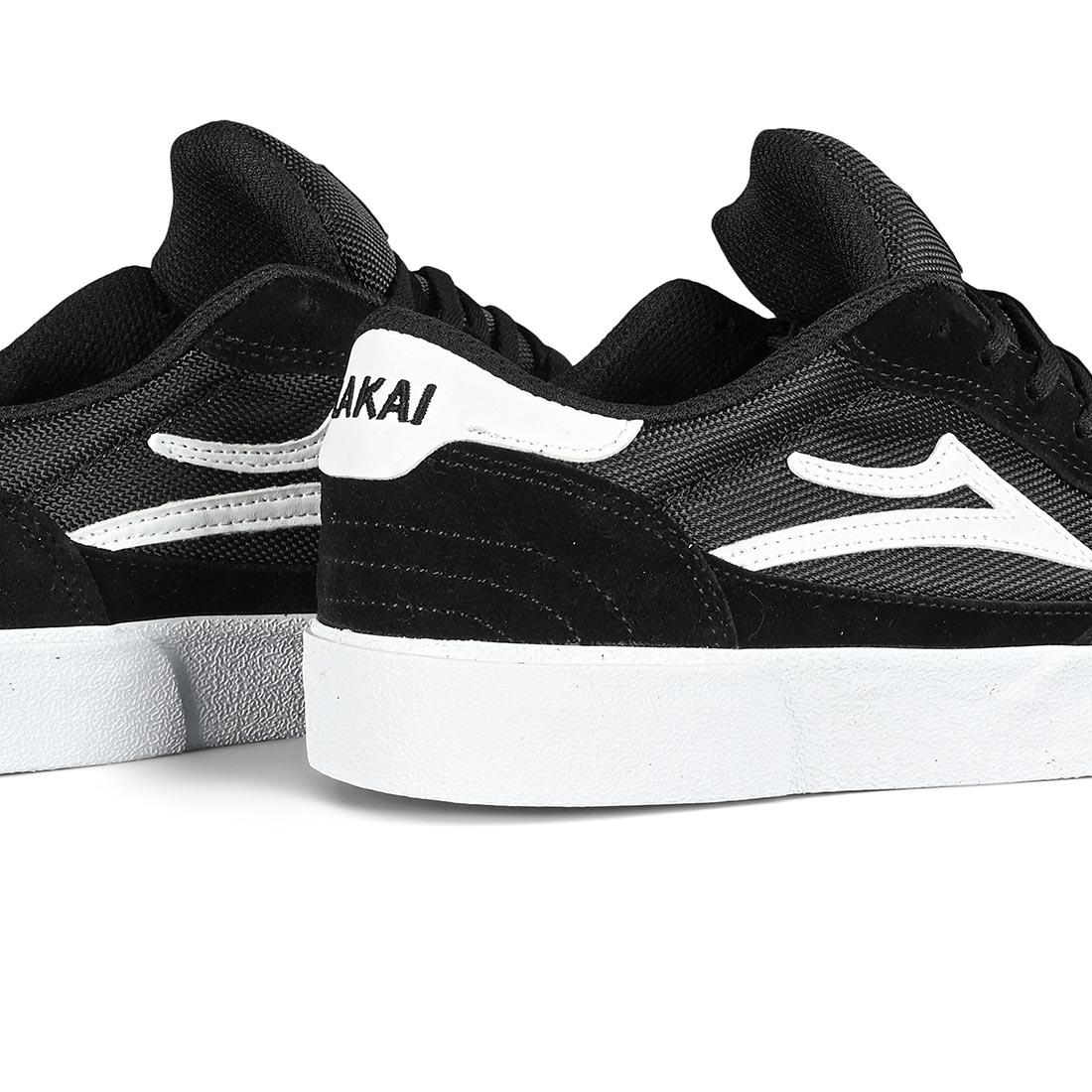 Lakai Cambridge Skate Shoes Black White Supereight