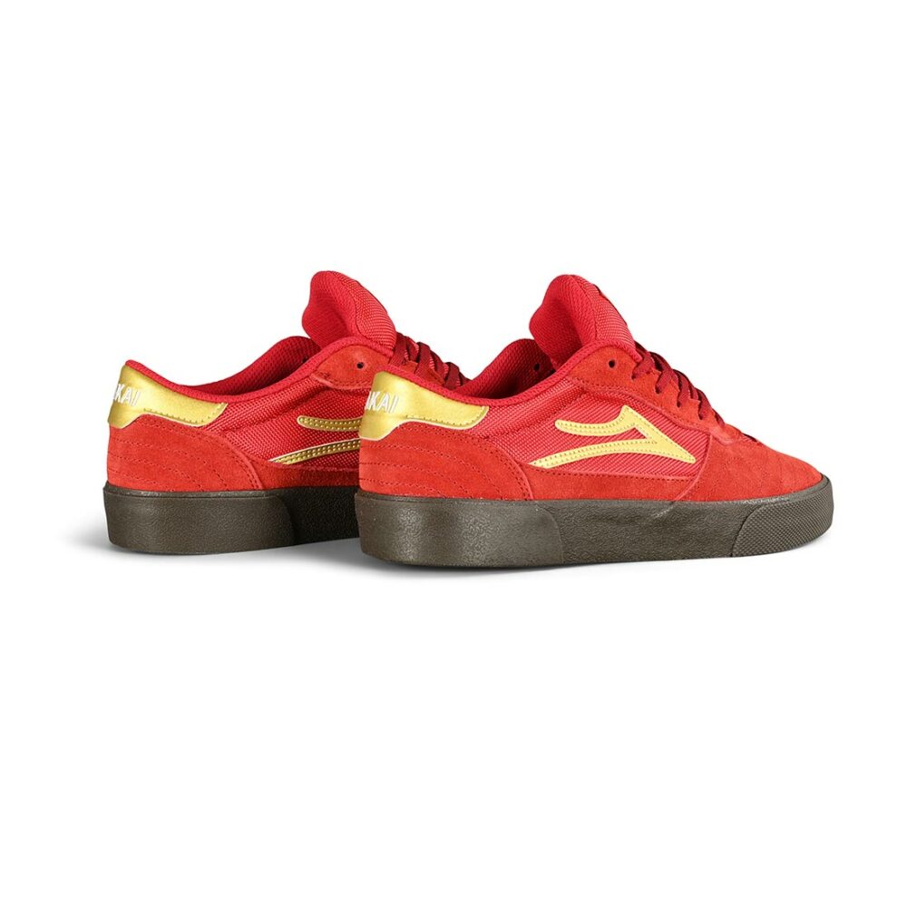 Lakai Cambridge Skate Shoes - Red/Gum