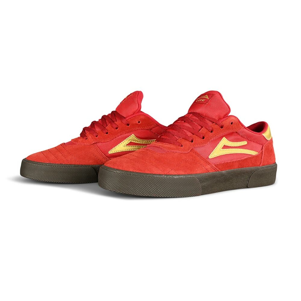 Lakai Cambridge Skate Shoes - Red/Gum