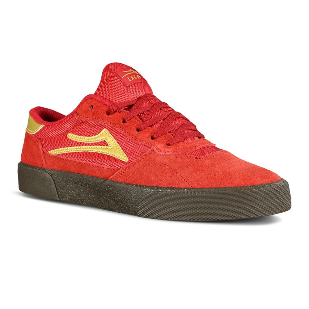 Lakai Cambridge Skate Shoes - Red/Gum