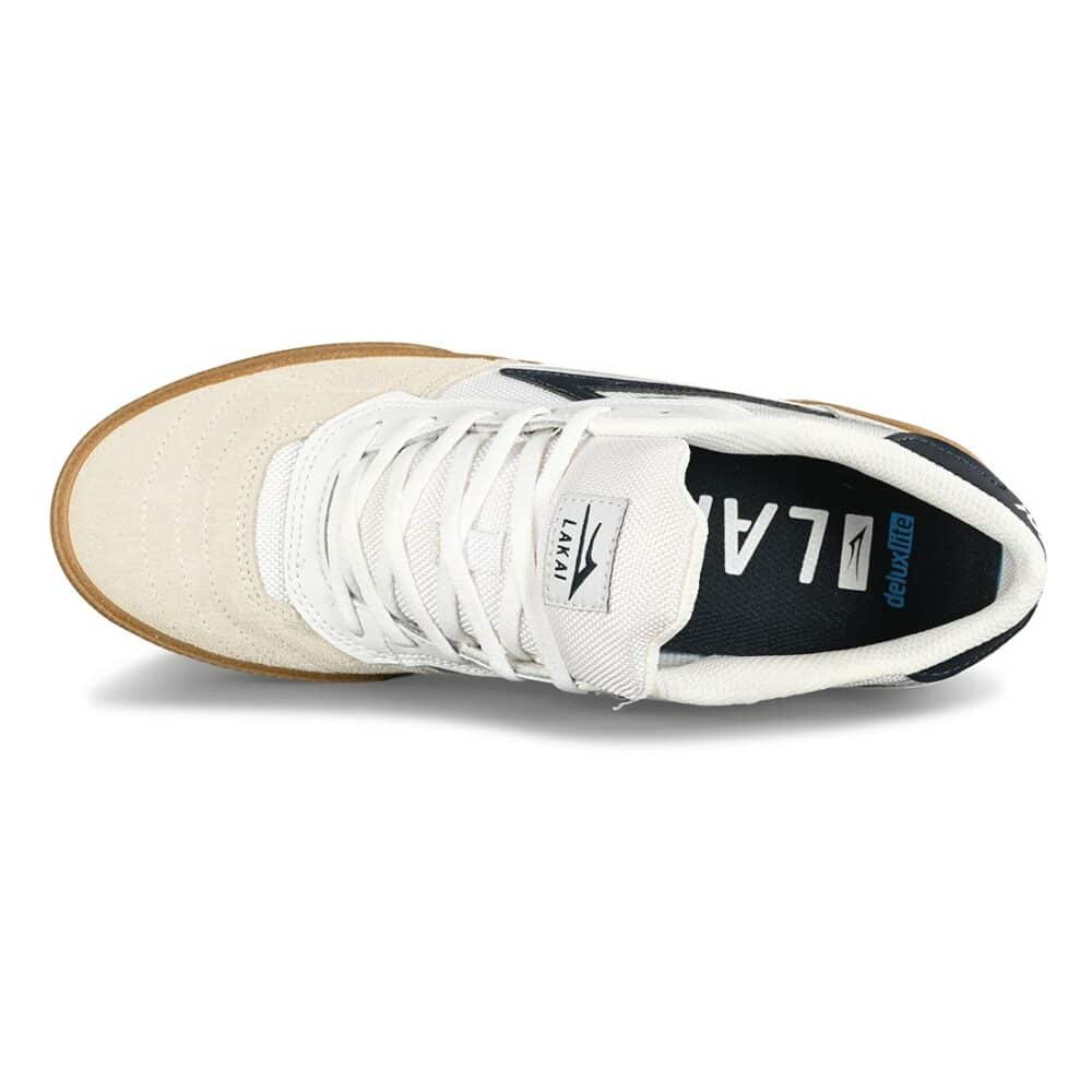 Lakai Cambridge Skate Shoes - White/Navy