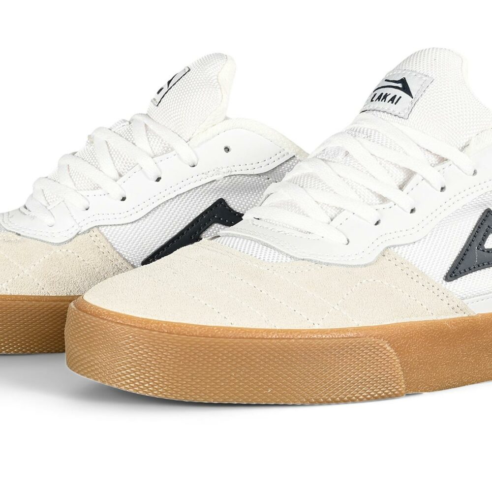 Lakai Cambridge Skate Shoes - White/Navy