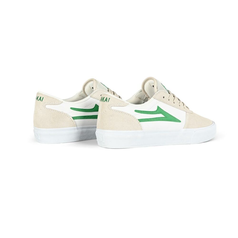 Lakai Manchester Skate Shoes - White/Grass