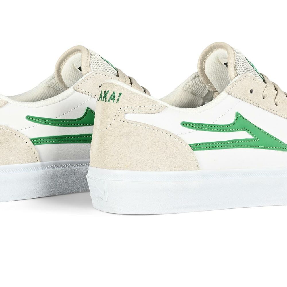 Lakai Manchester Skate Shoes - White/Grass