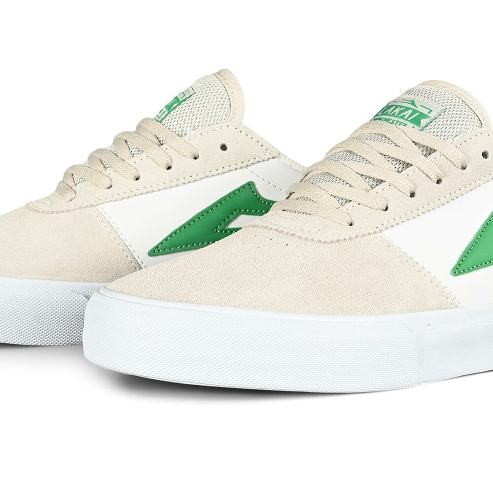 Lakai Manchester Skate Shoes - White/Grass