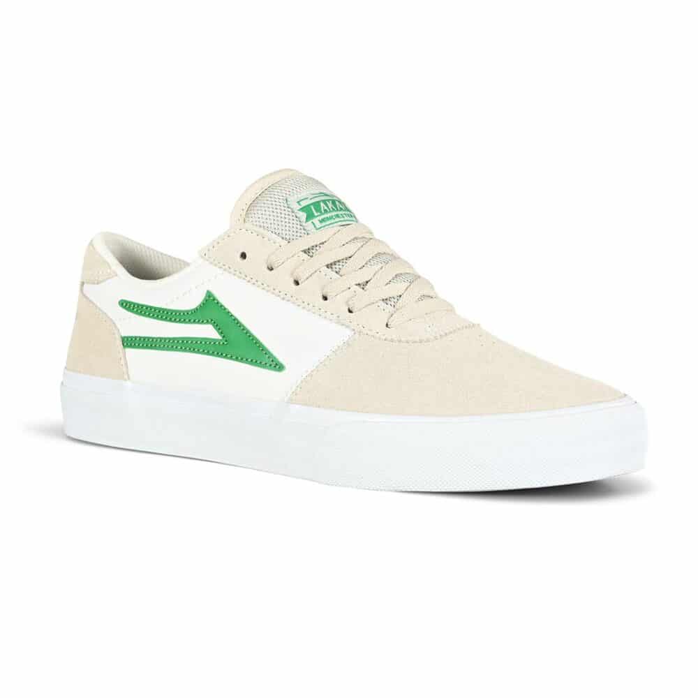 Lakai Manchester Skate Shoes - White/Grass