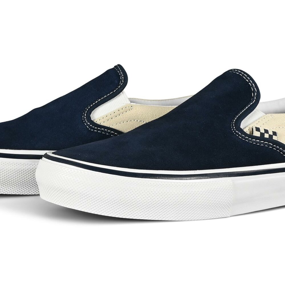 Vans Slip-On Skate Shoes - Dress Blues/Turtle Dove