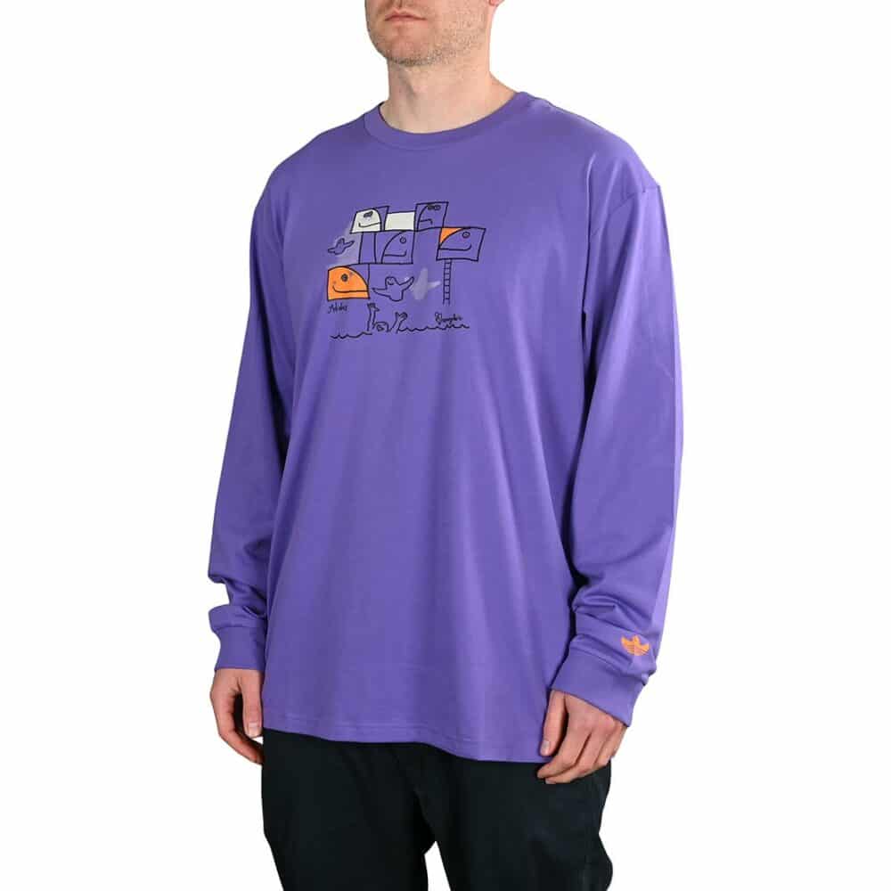 Adidas Shmoofoil Pool L/S T-Shirt - Purple Rush