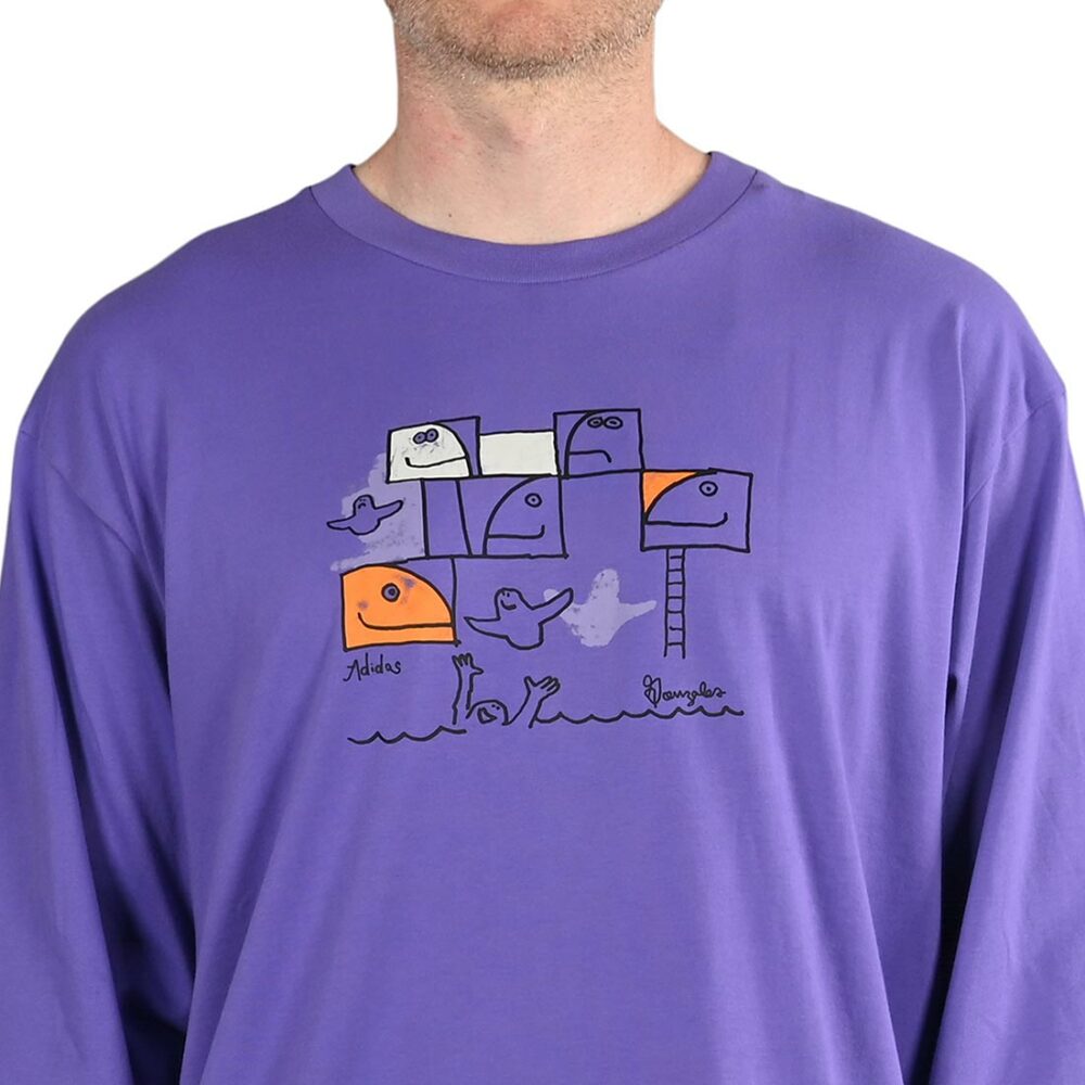 Adidas Shmoofoil Pool L/S T-Shirt - Purple Rush