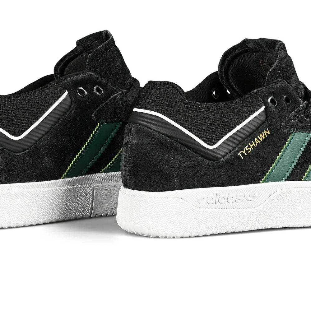 Adidas Tyshawn Skate Shoes - Core Black/Collegiate Green/Cloud White