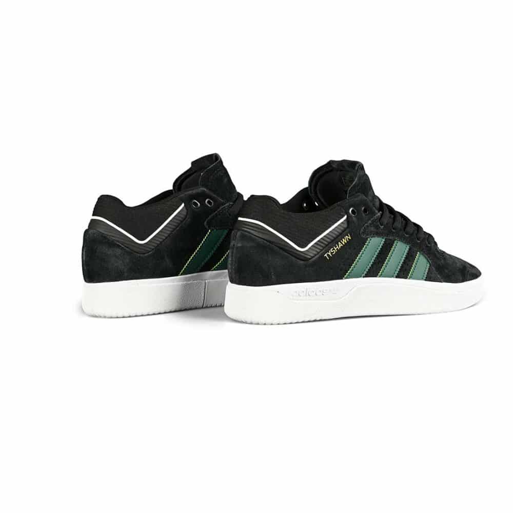 Adidas Tyshawn Skate Shoes - Core Black/Collegiate Green/Cloud White