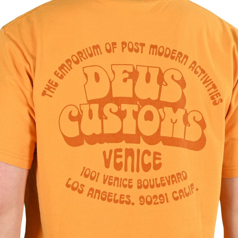 Deus Ex Machina Venice Address T-Shirt - Golden Yellow