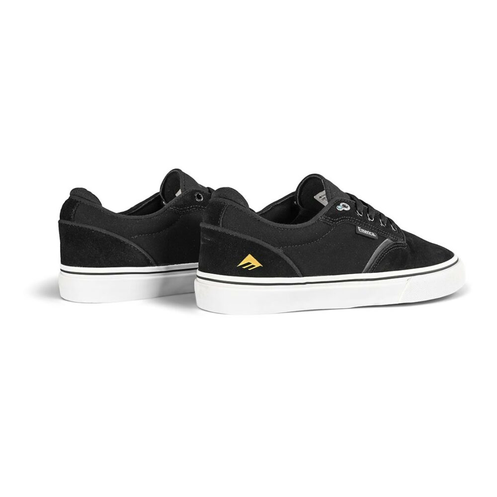 Emerica Dickson Skate Shoes - Black/White/Gold