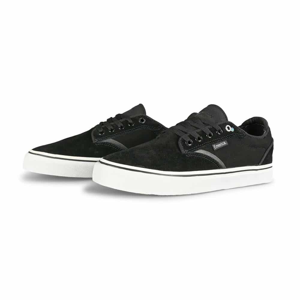 Emerica Dickson Skate Shoes - Black/White/Gold
