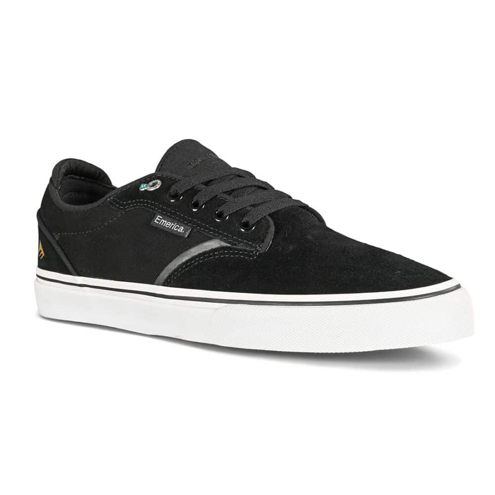 Emerica Dickson Skate Shoes - Black/White/Gold
