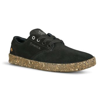 Emerica Romero Laced Skate Shoes - Black/Grey/Gold