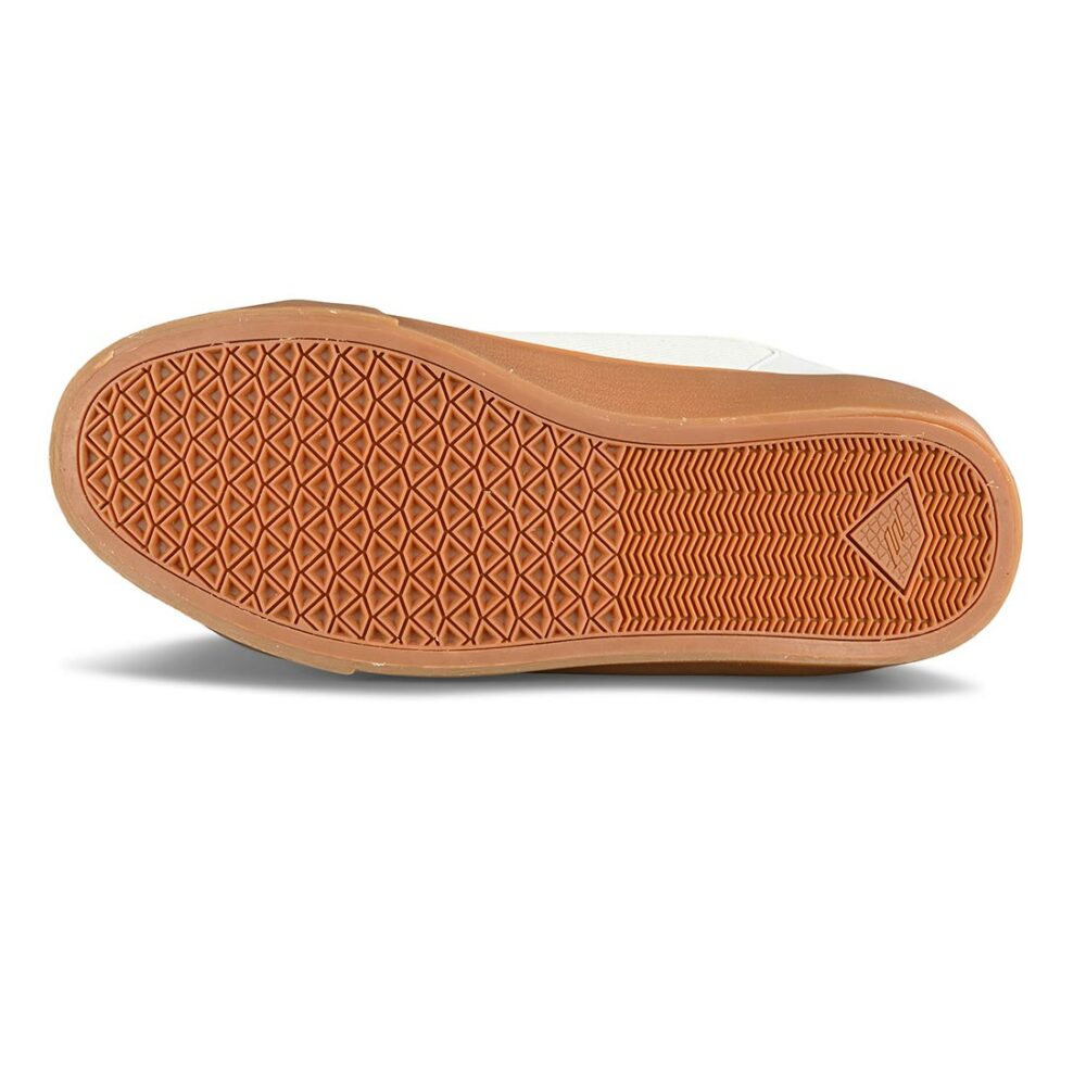 Emerica Temple G6 Vulc Skate Shoes - White/Gum