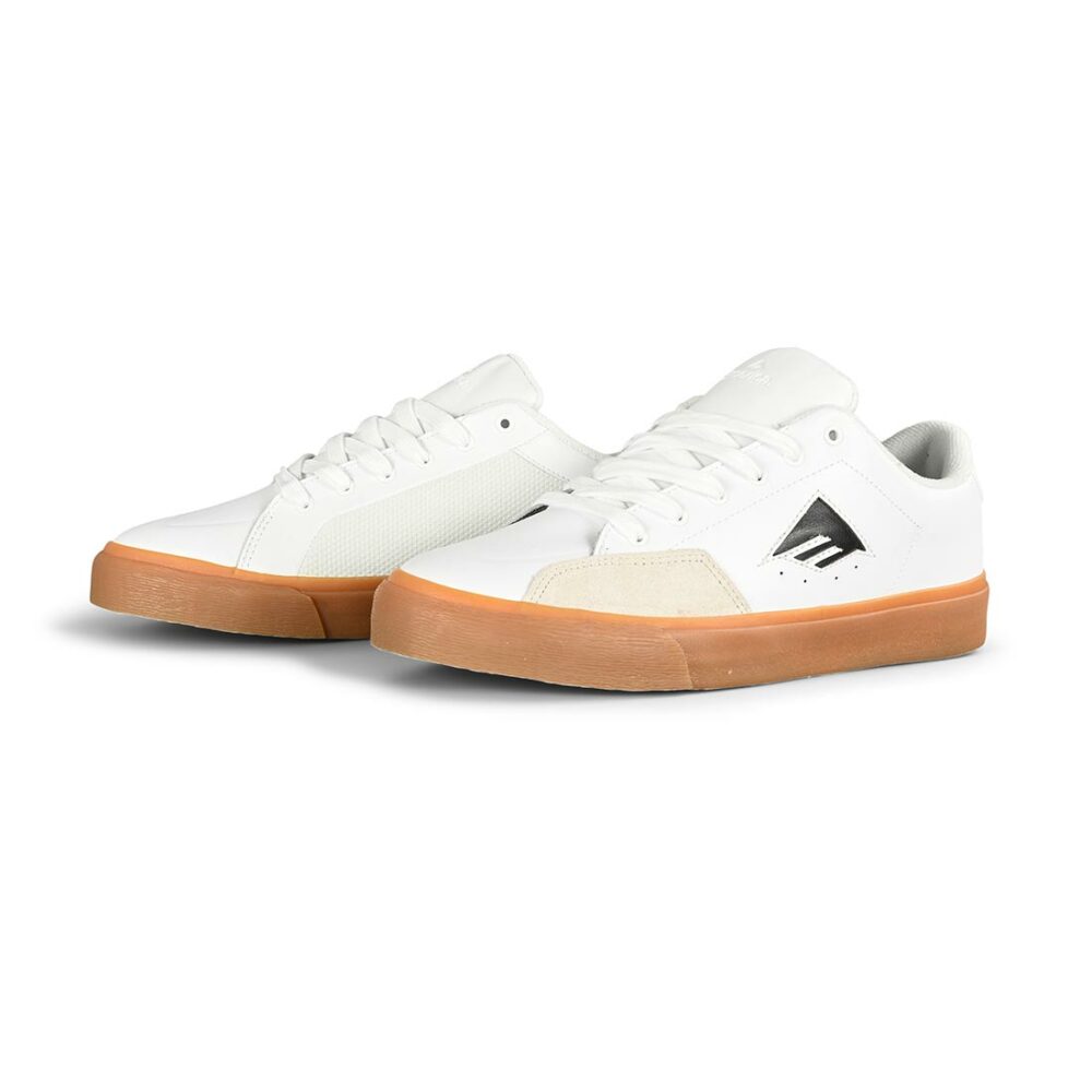 Emerica Temple G6 Vulc Skate Shoes - White/Gum