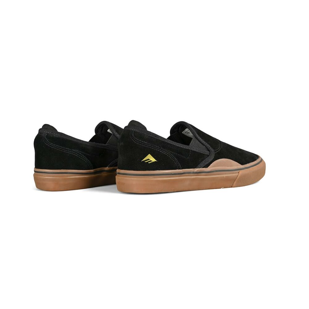 Emerica Wino G6 Slip-On Skate Shoes - Black/Gum/Dark Grey