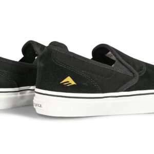 Emerica Wino G6 Slip-On Skate Shoes - Black/White/Gold