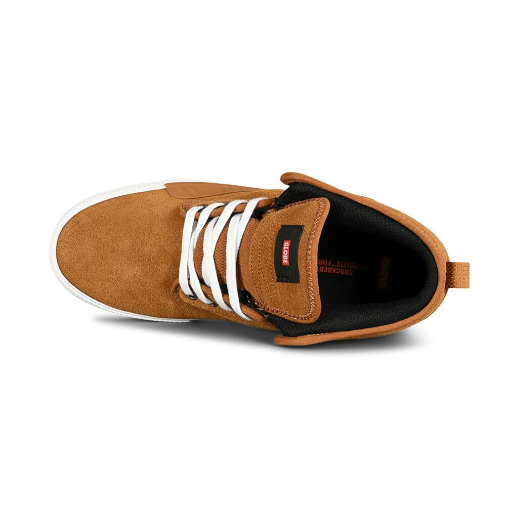 Globe Motley Mid Skate Shoes - Cashew/White/Plus