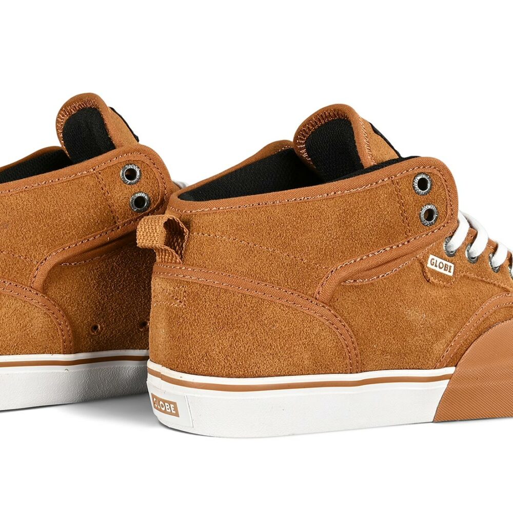 Globe Motley Mid Skate Shoes - Cashew/White/Plus