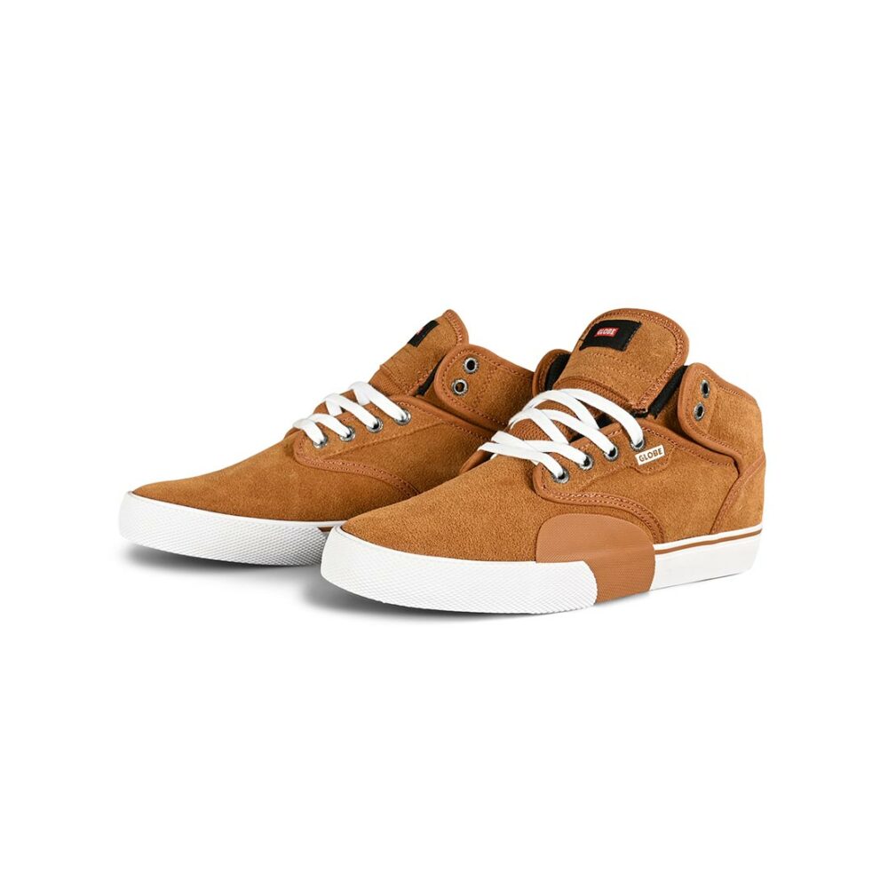 Globe Motley Mid Skate Shoes - Cashew/White/Plus