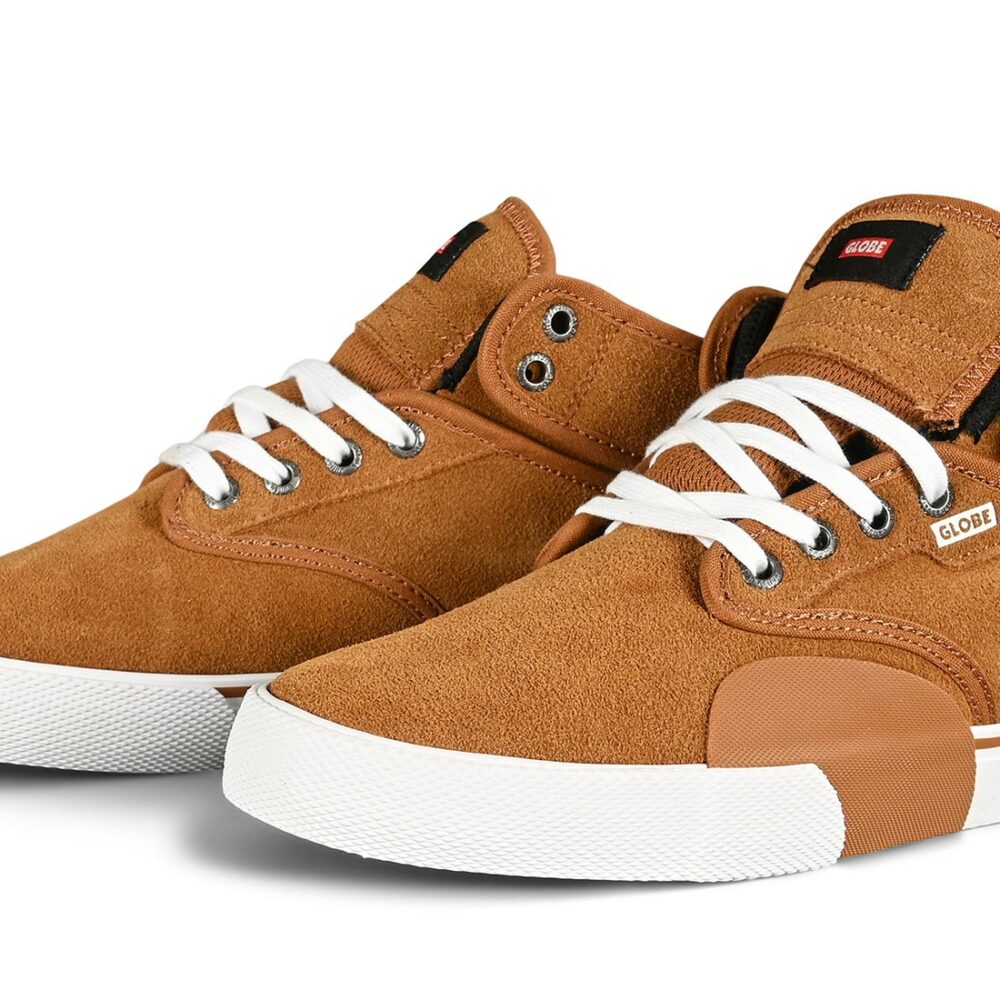 Globe Motley Mid Skate Shoes - Cashew/White/Plus