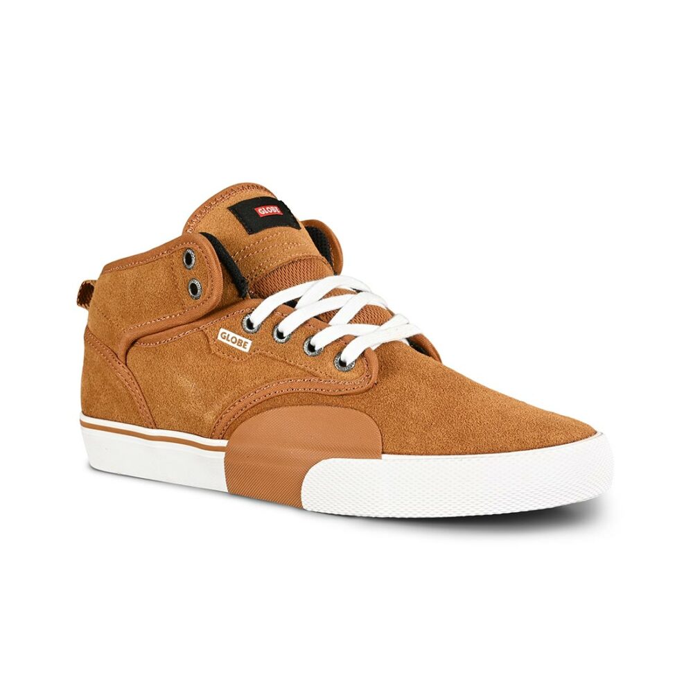 Globe Motley Mid Skate Shoes - Cashew/White/Plus