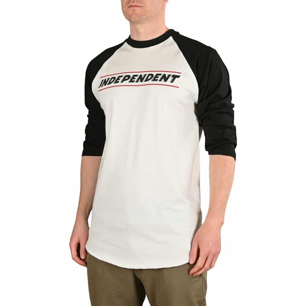 Independent BTG Shear 3/4 Baseball Raglan T-Shirt - Black/White