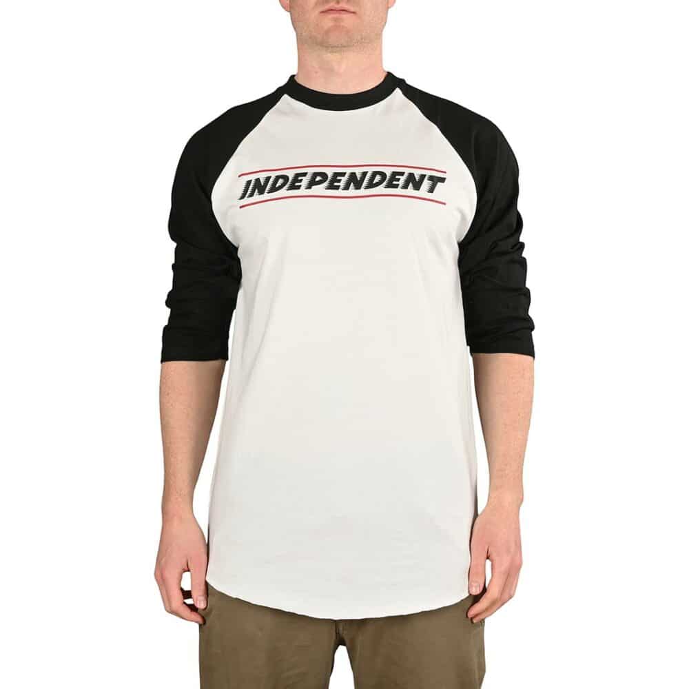 Independent BTG Shear 3/4 Baseball Raglan T-Shirt - Black/White