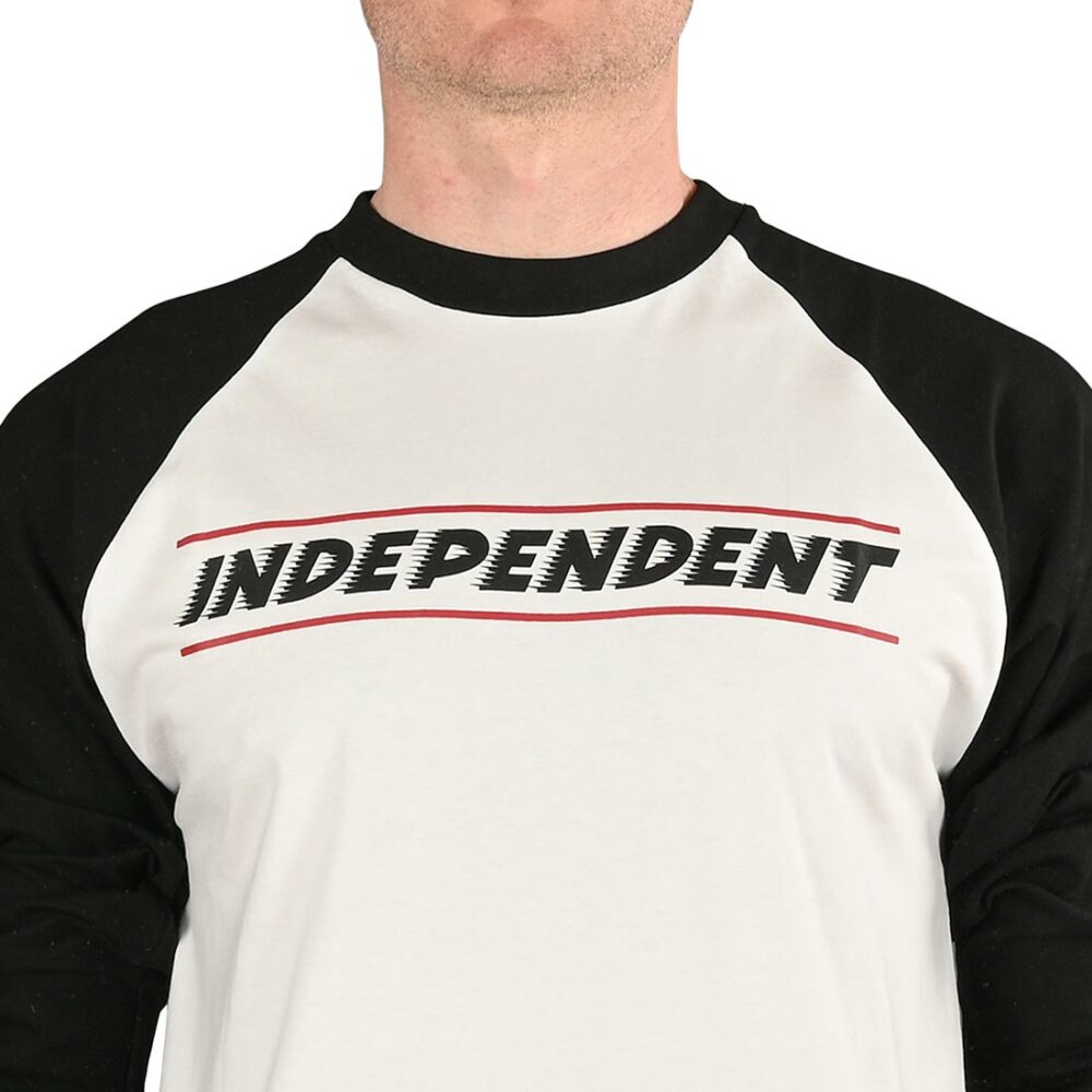 Independent BTG Shear 3/4 Baseball Raglan T-Shirt - Black/White