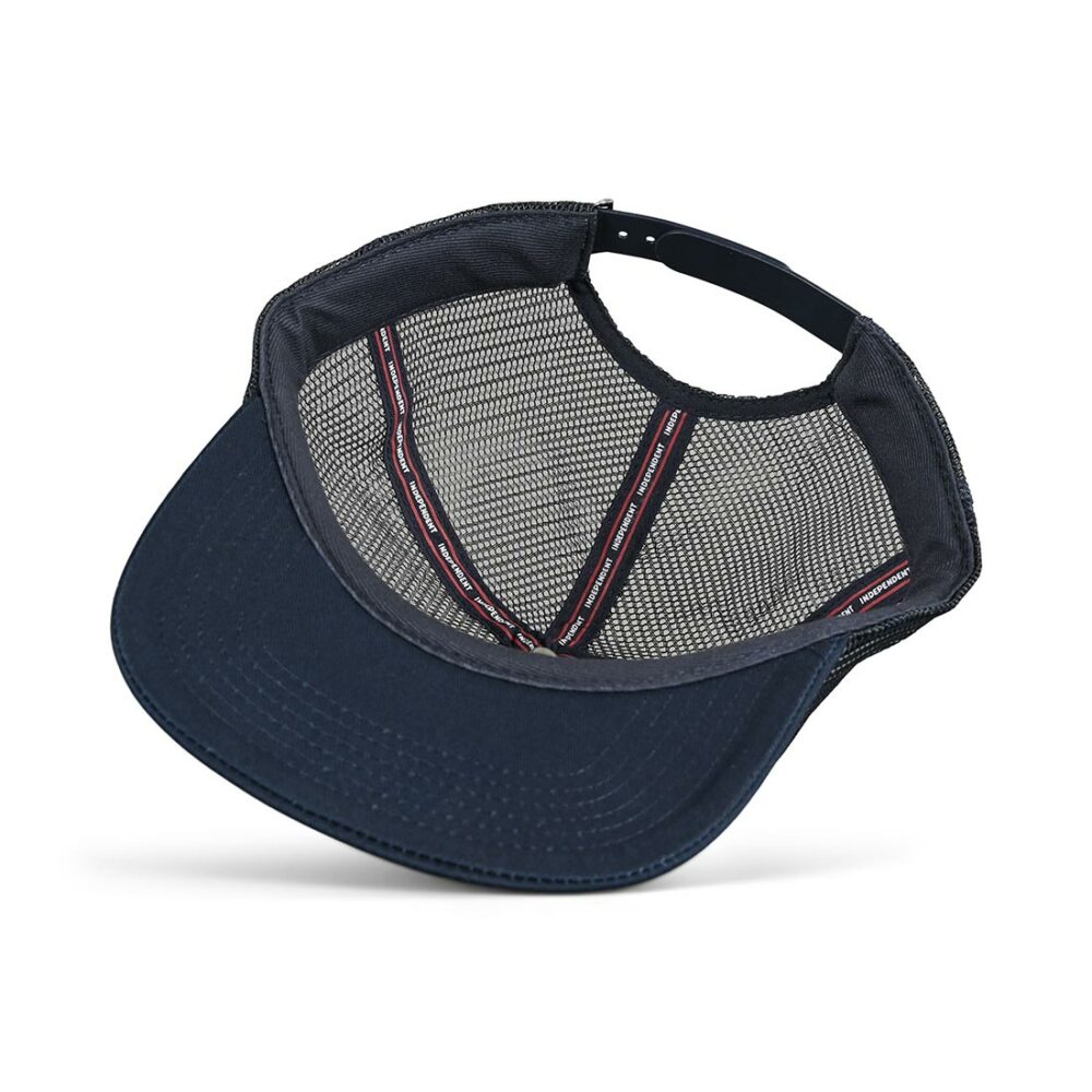 Independent Turn & Burn Mesh Back Cap - White/Navy