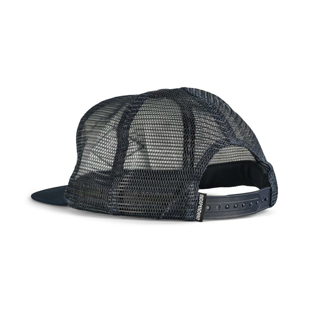 Independent Turn & Burn Mesh Back Cap - White/Navy