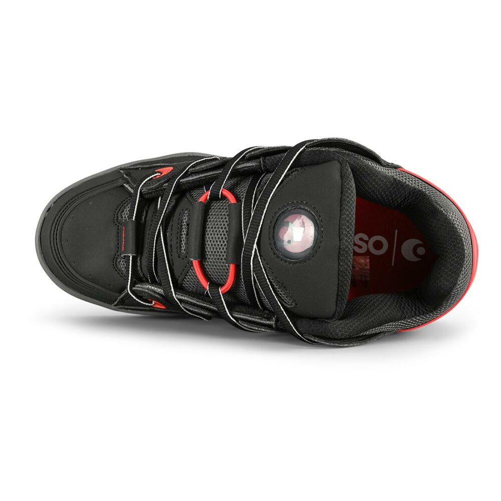 Osiris D3 OG Skate Shoes - Black/Red/Grey