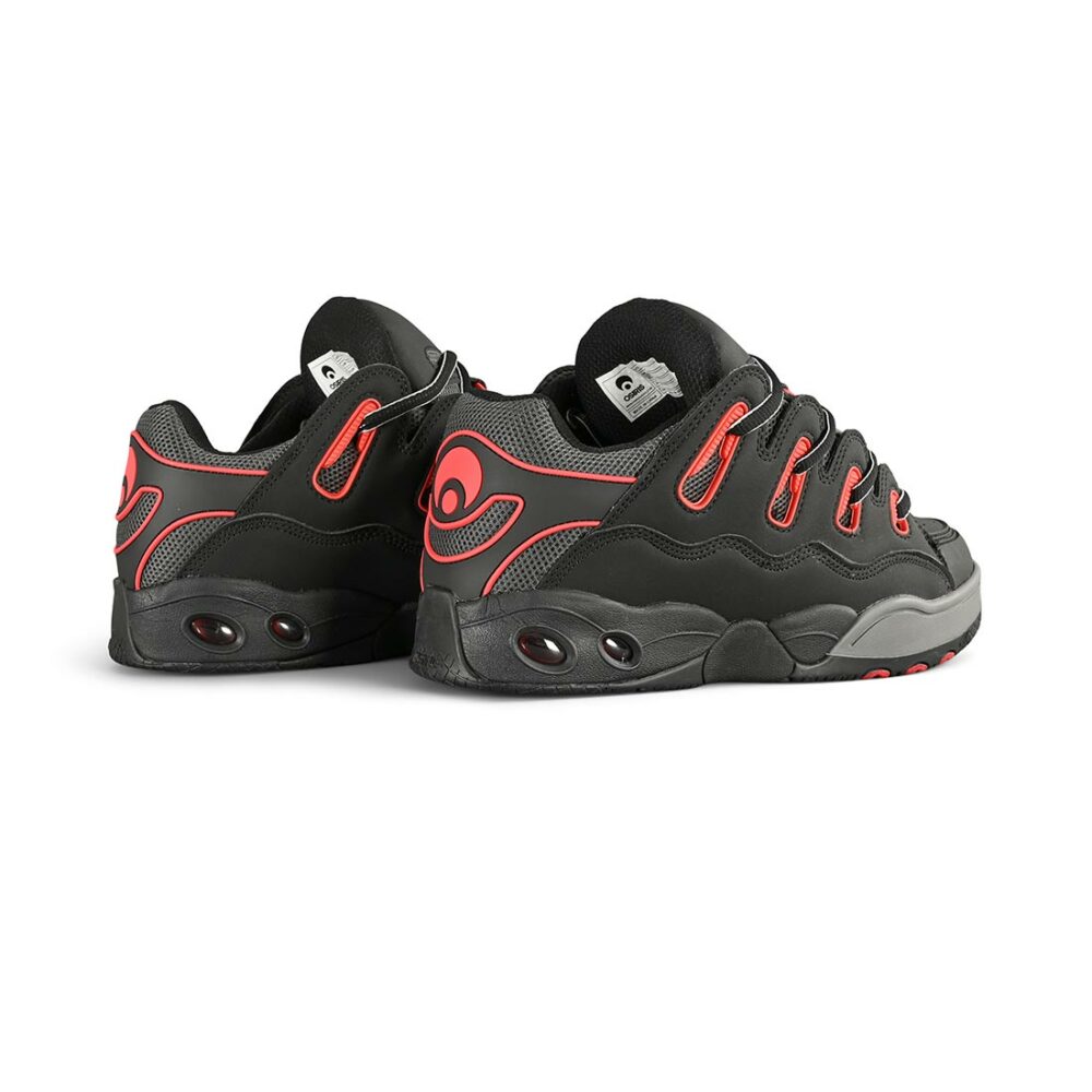 Osiris D3 OG Skate Shoes - Black/Red/Grey