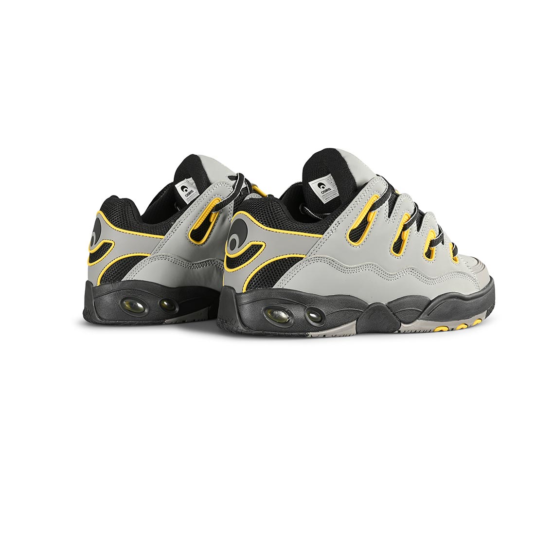 Osiris D3 OG Skate Shoes Grey Yellow Black Supereight