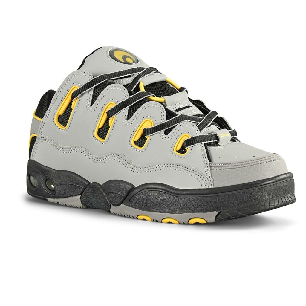 Osiris D3 OG Skate Shoes Grey/Yellow/Black Supereight