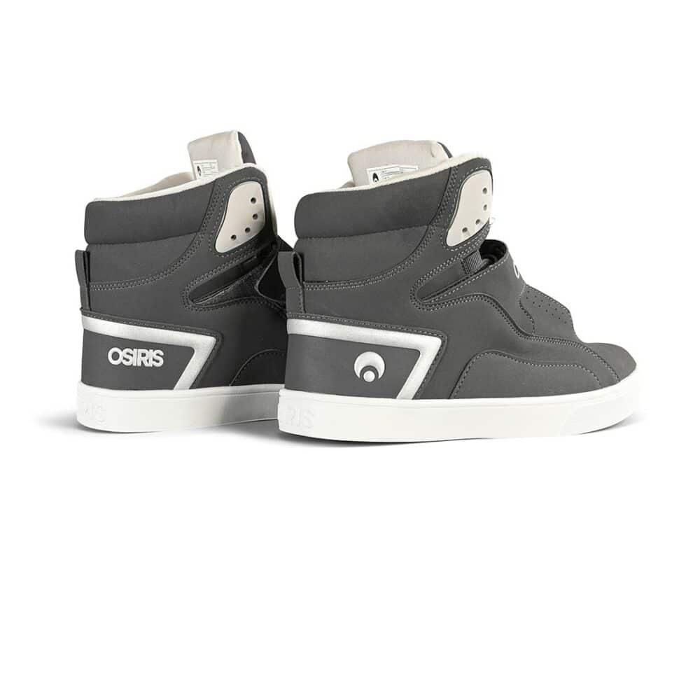 Osiris Rize Ultra High-Top Shoes - Charcoal/White