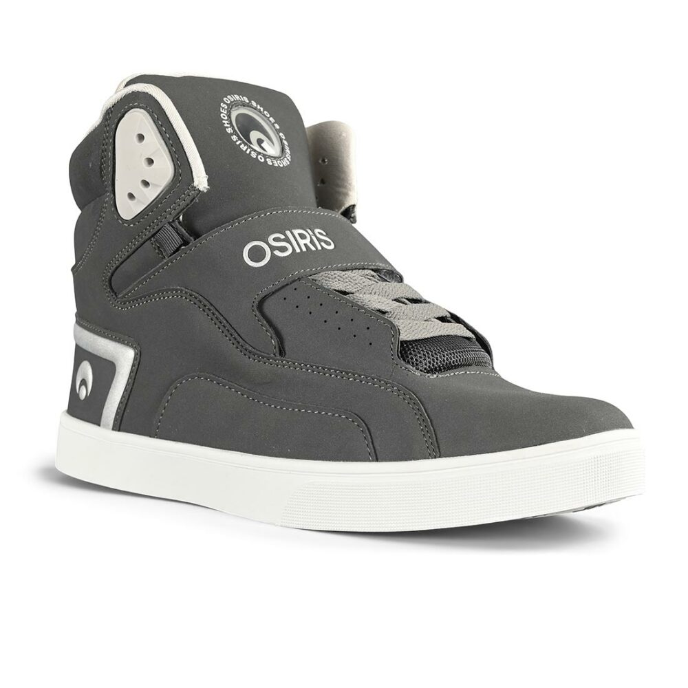 Osiris Rize Ultra High-Top Shoes - Charcoal/White