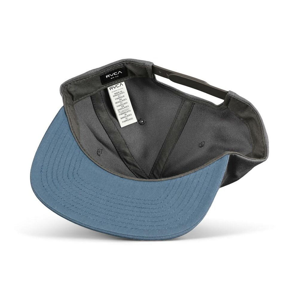 RVCA Commonwealth Snapback Cap - Grey/Blue