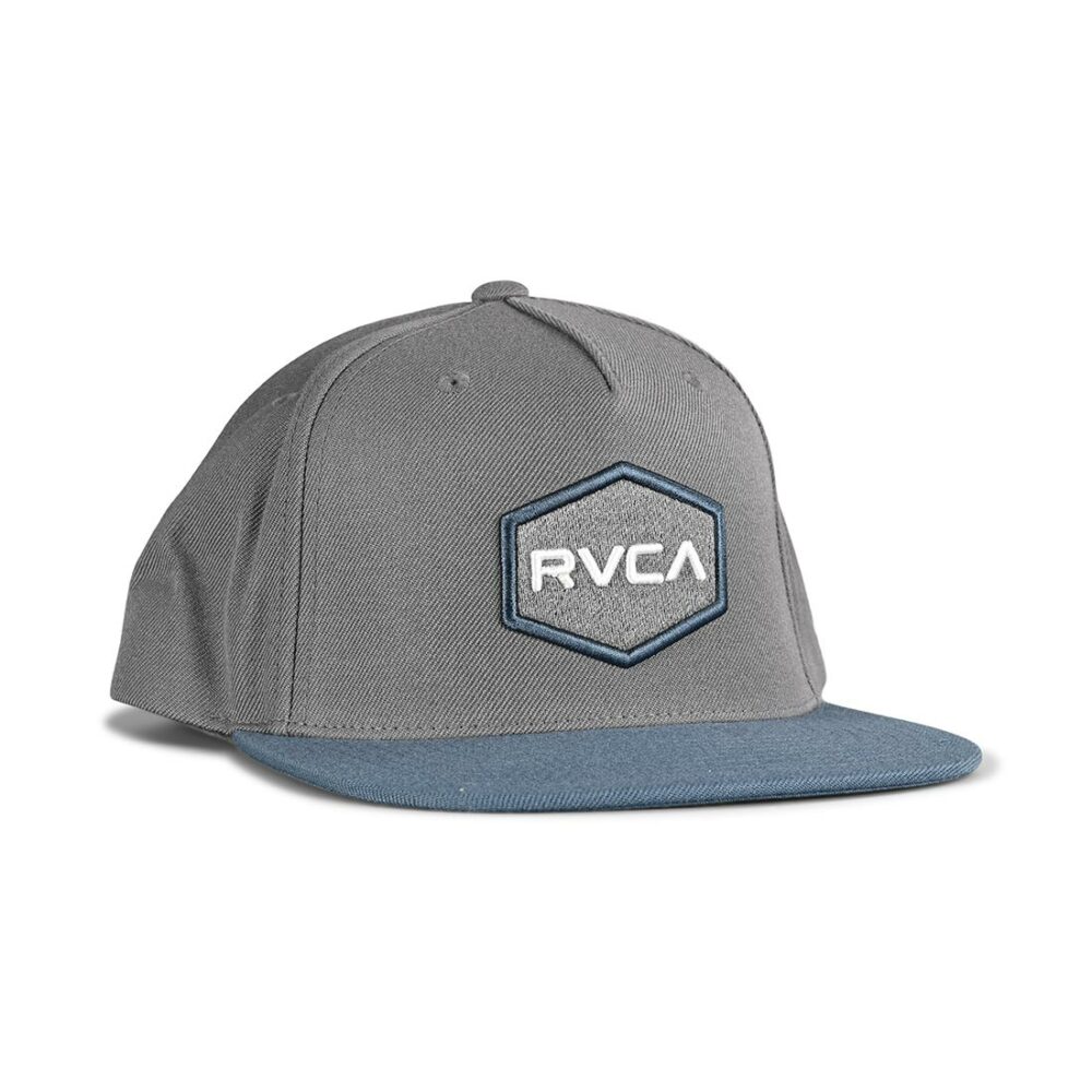 RVCA Commonwealth Snapback Cap - Grey/Blue