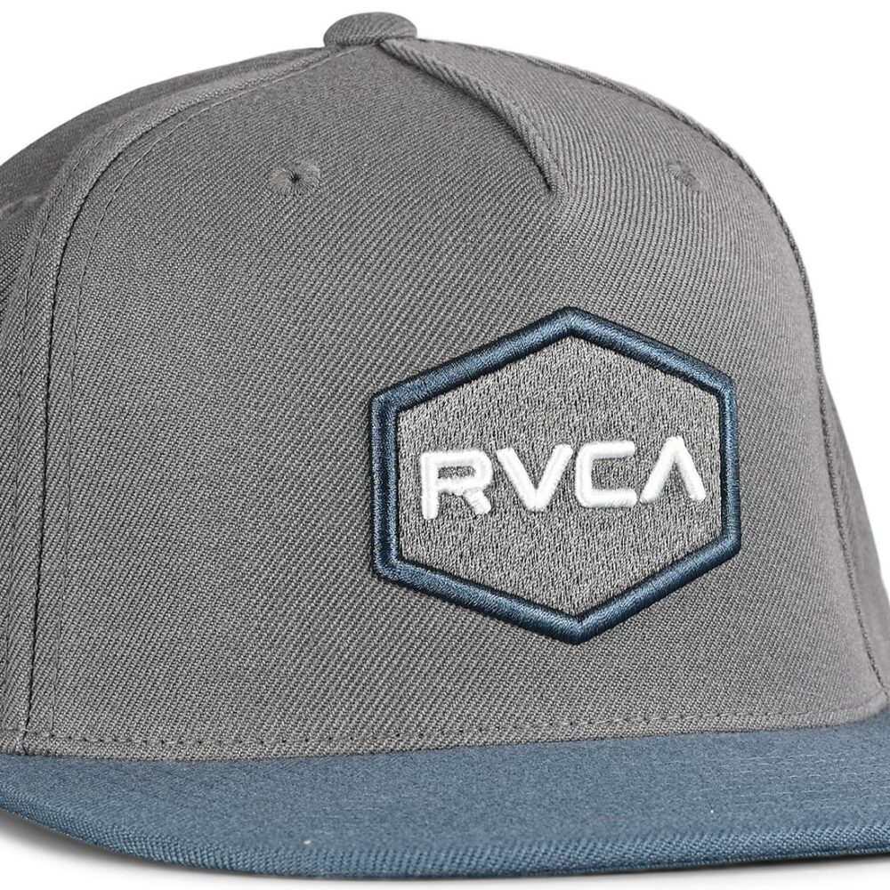 RVCA Commonwealth Snapback Cap - Grey/Blue