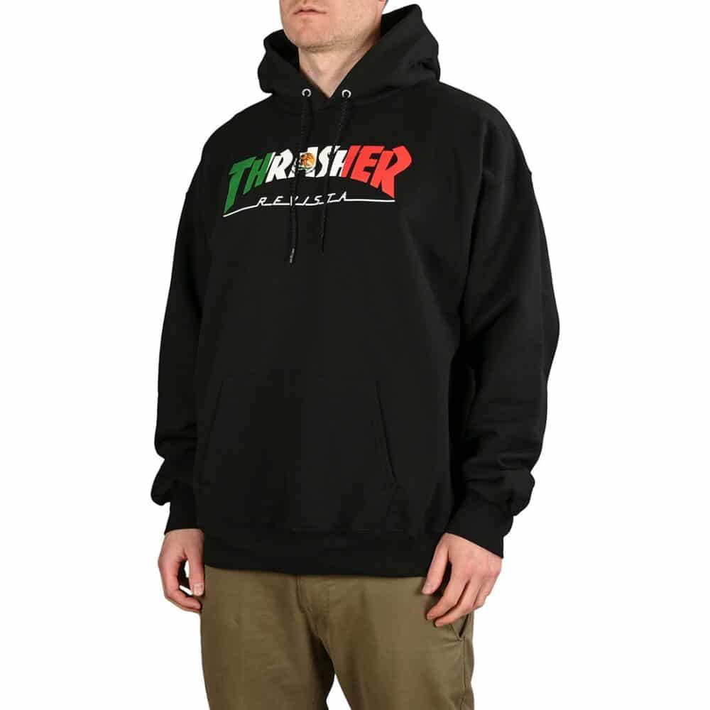 Thrasher Mexico Pullover Hoodie - Black