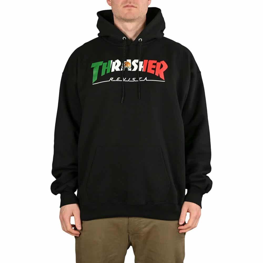 Thrasher Mexico Pullover Hoodie - Black