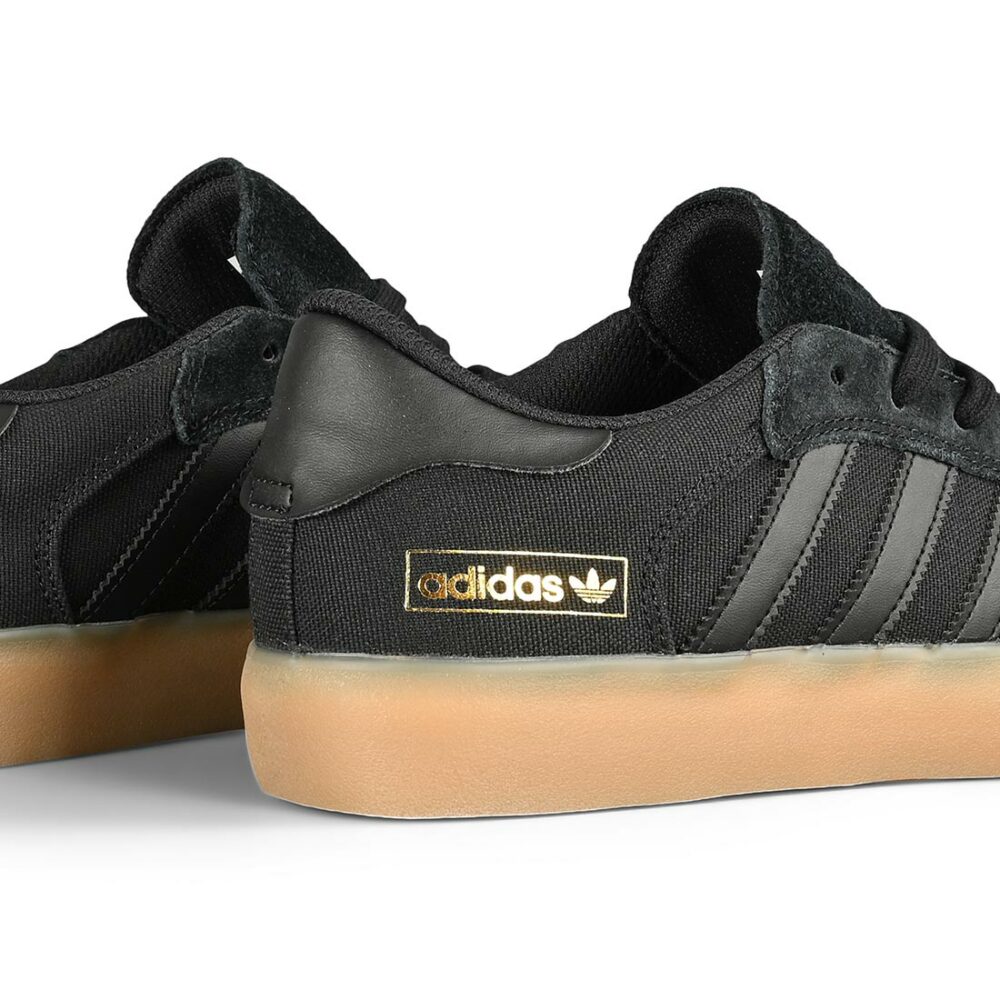 Adidas Matchbreak Super Skate Shoes - Core Black/Core Black/Gold Metallic