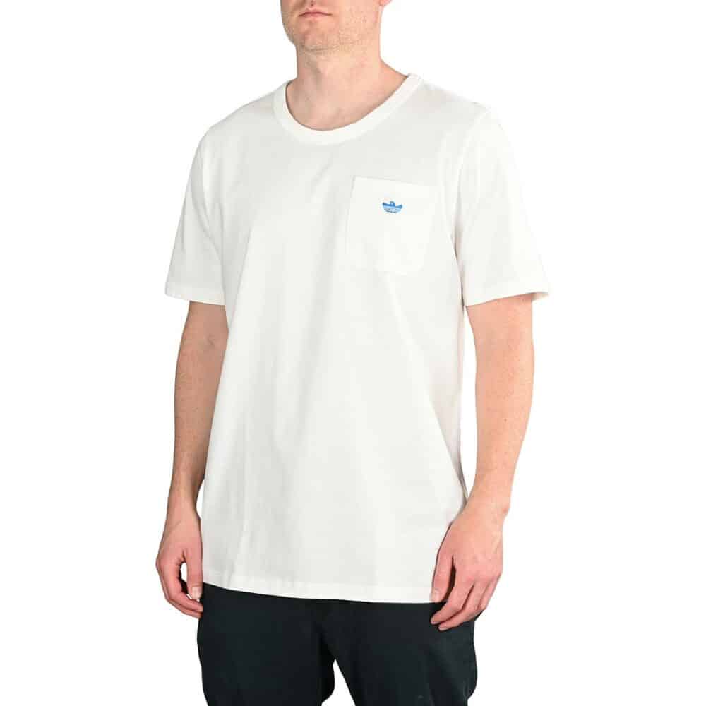 Adidas Shmoo Logo S/S Pocket T-Shirt - White/Blue Bird