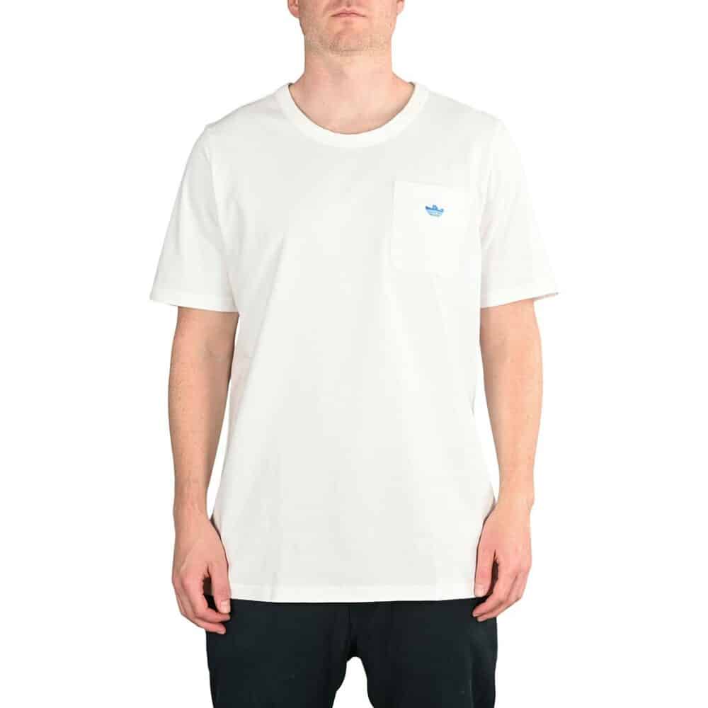 Adidas Shmoo Logo S/S Pocket T-Shirt - White/Blue Bird